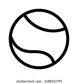 tennis ball icon or logo isolated sign symbol vector illustration - high quality black style vector icons
