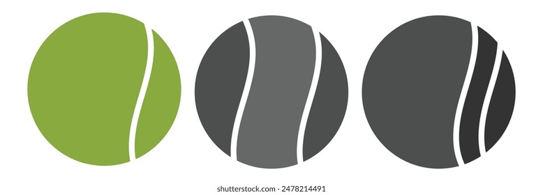 Tennis ball icon. tennis ball icon page symbol for your web site design tennis ball icon logo, app, UI. tennis ball icon in trendy flat style isolated on background, Vector illustration. Eps 10.