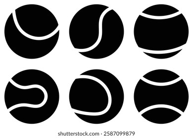 tennis ball icon set. tennis ball icons for your web site design tennis ball icon logo, app, UI. vector of tennis ball icons. eps 888.