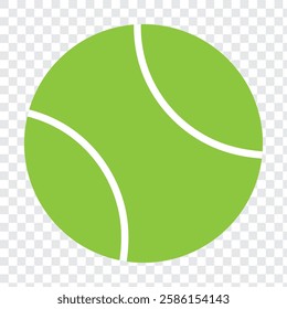 Tennis ball Icon set and single. Green, Black and white Tennis ball icon vector logo design flat style. Tennis Ball icon vector design template on isolated white background.