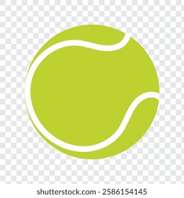 Tennis ball Icon set and single. Green, Black and white Tennis ball icon vector logo design flat style. Tennis Ball icon vector design template on isolated white background.