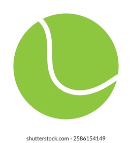 Tennis ball Icon set and single. Green, Black and white Tennis ball icon vector logo design flat style. Tennis Ball icon vector design template on isolated white background.