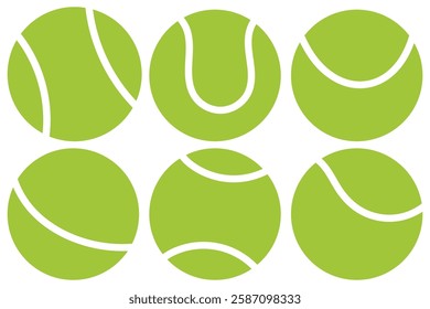 Tennis ball Icon . set of tennis ball icon vector logo design. Tennis ball Icon with flat design eps 888.