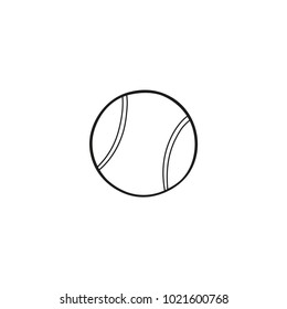 tennis ball icon. sign design