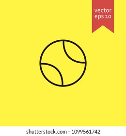 tennis ball. tennis ball icon. sign design. Vector EPS 10.