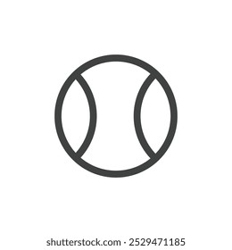 Tennis ball icon simple vector symbol
