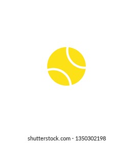 Tennis Ball Icon Symbol Stock Vector (royalty Free) 1350302198 