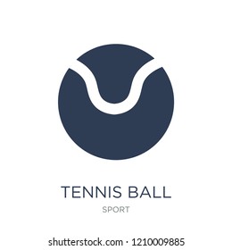 Tennis ball icon. Trendy flat vector Tennis ball icon on white background from sport collection, vector illustration can be use for web and mobile, eps10