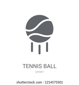 Tennis ball icon. Trendy Tennis ball logo concept on white background from Sport collection. Suitable for use on web apps, mobile apps and print media.