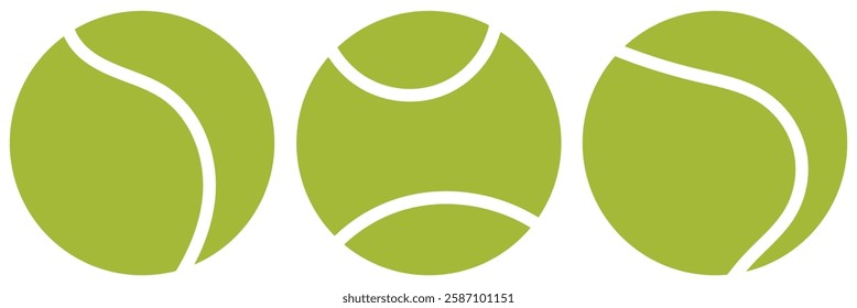 tennis ball icon with trendy style. tennis ball icon set. vector illustration of tennis ball icon.