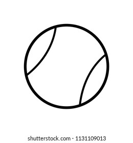 tennis ball icon vector