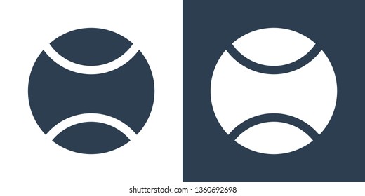 Tennis Ball Icon Vector