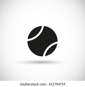 Tennis ball icon vector 