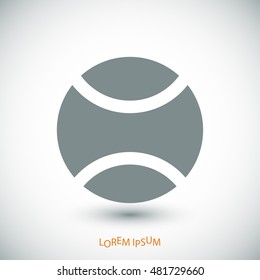 tennis ball icon, vector best flat icon, EPS
