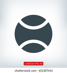 tennis ball icon, vector best flat icon, EPS