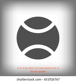 tennis ball icon, vector best flat icon, EPS