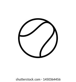 Tennis Ball Icon Vector Design Symbol Illustration