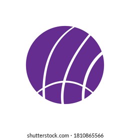 Ilustración del vector de icono de bola de tenis