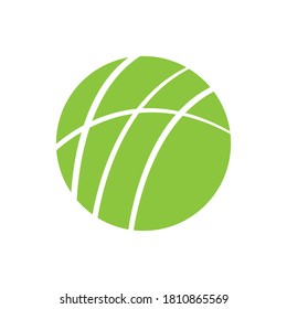 Tennis ball icon vector design illustration