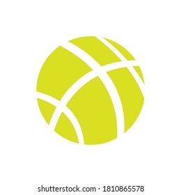 Tennis ball icon vector design illustration
