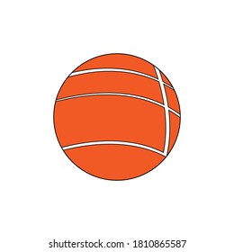 Tennis ball icon vector design illustration