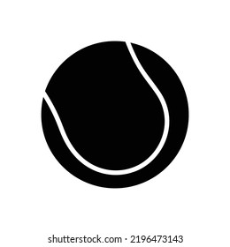 Tennisball-Symbol, Vektordesign-Vorlage auf weißem Hintergrund