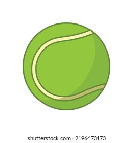 tennis ball icon vector design template in white background