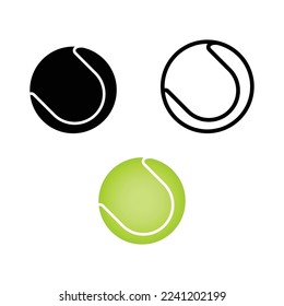 Tennis ball icon vector design template