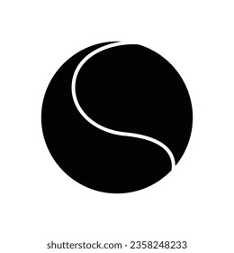 Tennisball-Symbol, Vektordesign-Vorlage einfach und sauber