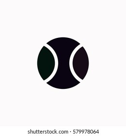 Tennis ball  icon. Vector design.