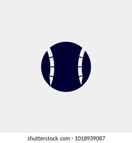 tennis ball icon, vector illustration