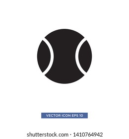 tennis ball icon vector illustration template