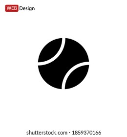 tennis ball icon. Vector illustration EPS 10.