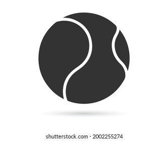 tennis ball icon vector illustration template