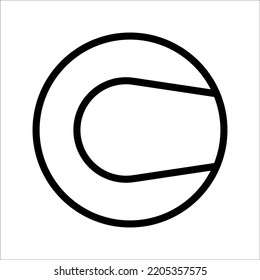 tennis ball icon vector illustration template