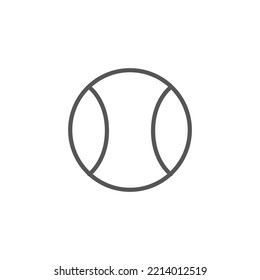 tennis ball icon vector illustration template. tennis ball icon page symbol for your web site design tennis ball icon logo, app, UI. tennis ball icon Vector illustration, EPS10.