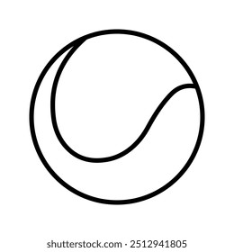 tennis ball icon vector illustration template color editable