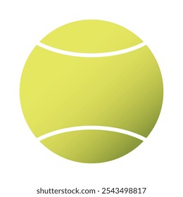 Tennis ball icon vector illustration isolated on white background. Tennis training equipment. Sports activity and symbol of tennis match. Ideal for logo design, sticker. 