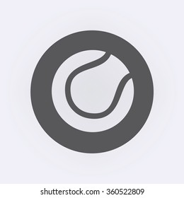 Tennis ball icon. Vector illustration