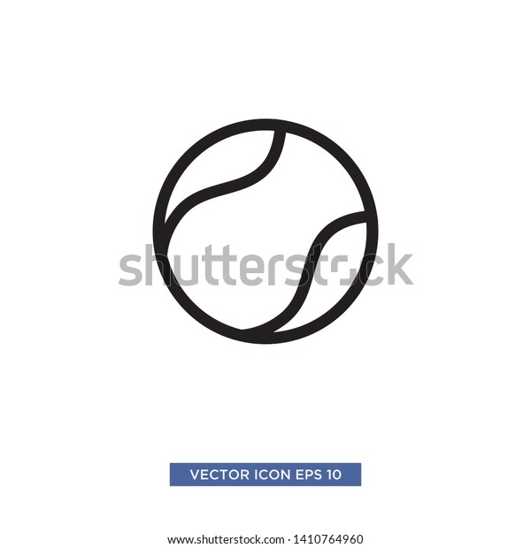 tennis ball icon
vector illustration
template