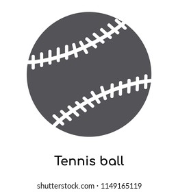 Tennis ball icon vector isolated on white background for your web and mobile app design, Tennis ball logo concept