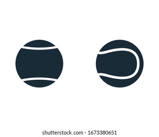 Tennis Ball Icon Vector Logo Template Illustration Design
