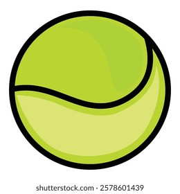 Tennis ball. Icon .Tennis ball icon vector logo design flat style. Tennis Ball icon vector design template on white background.