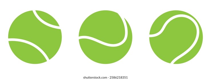 Tennis ball. Icon .Tennis ball icon vector logo design flat style. Tennis Ball icon vector design template on white background.