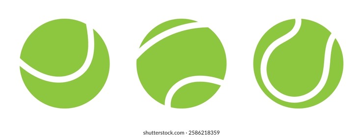 Tennis ball. Icon .Tennis ball icon vector logo design flat style. Tennis Ball icon vector design template on white background.