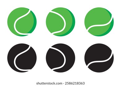 Tennis ball. Icon .Tennis ball icon vector logo design flat style. Tennis Ball icon vector design template on white background.