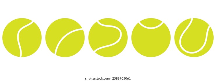 Tennis ball. Icon .Tennis ball icon vector logo design flat style. Tennis Ball icon vector design template on white background.