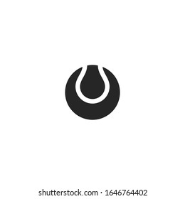 Tennis Ball Icon vector sign isolated for graphic and web design. Tennis Ball symbol template color editable on white background.