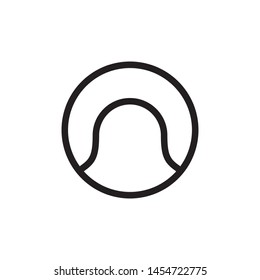 Tennis ball icon vector. Simple design on white background.