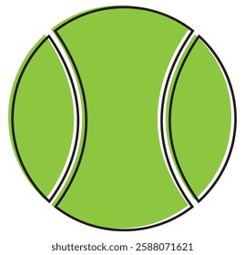 Tennis ball icon vector. Simple design on white background. design eps 10